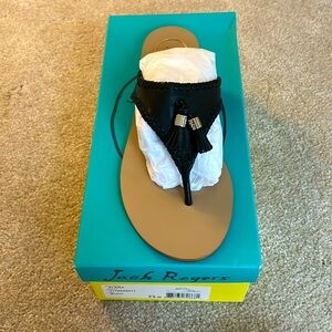 Jack Rogers Black Alana Sandals